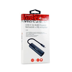 EQUIP - ADATTATORE DI RETE DA USB-C A RJ45 GIGABIT + PD 100W (Power Delivery)