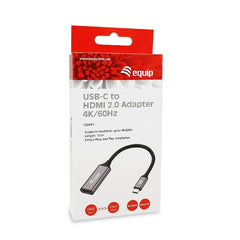 EQUIP - ADATTATORE da USB-C a HDMI 2.0 4K/60HZ (Compatibile Thunderbolt 3/4)