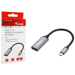EQUIP - ADATTATORE da USB-C a HDMI 2.0 4K/60HZ (Compatibile Thunderbolt 3/4)