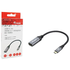 EQUIP - ADATTATORE da USB-C a HDMI 2.1 8K/60HZ (Compatibile Thunderbolt 3/4)