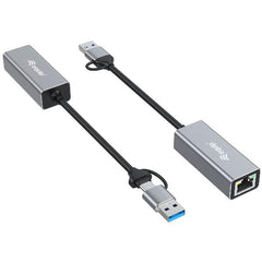EQUIP - ADATTATORE DI RETE da USB-C a 2.5 GIGABIT (USB-C+A)