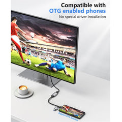 EQUIP - ADATTATORE da USB a HDMI (USB-C + A), 1080P HD