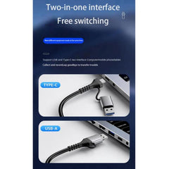 EQUIP - ADATTATORE da USB a HDMI (USB-C + A), 1080P HD