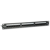EQUIP - PATCH PANEL 24-PORTE CAT.6 NON SCHERMATO 19" 1U, Nero
