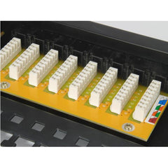EQUIP - PATCH PANEL 24-PORTE CAT.6 NON SCHERMATO 19" 1U, Nero