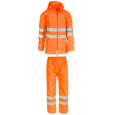 COMPLETO IMPERMEABILE HV ARANCIO- TG.S
