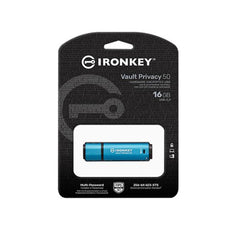 Kingston - IronKey Vault Privacy 50 Drive USB 16GB