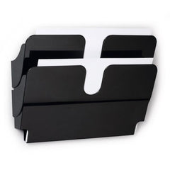 ESPOSITORE DA PARETE FLEXIPLUS 2 A4 ORIZZONTALE MAGNETICO - NERO