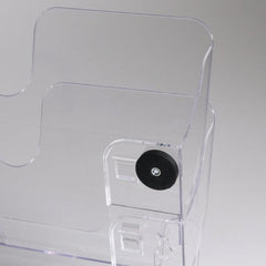 ESPOSITORE DA PARETE FLEXIPLUS 2 A4 ORIZZONTALE MAGNETICO - TRASPARENTE