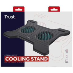 SUPPORTO/RIALZO NOTEBOOK CON 2 VENTOLE DI RAFFREDDAMENTO - TRUST XSTREAM BREEZE - NERO