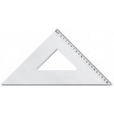 SQUADRA 45° DI 30 CM LINEA ALLUMINIO - MILLIMETRATA