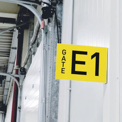 CARTELLO DA CORSIA A BANDIERA A4 ORIZZONTALE MAGNETICO