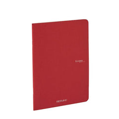 Fabriano - Ecoqua Original: quaderno punto metallico A4, 40 fogli color Cherry