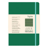 Fabriano - Quaderno a ispira soft lines A5, 70 fogli color green