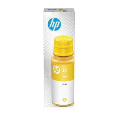 Flacone di inchiostro giallo originale HP 31 da 70 ml