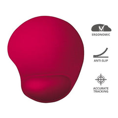 TAPPETINO/MOUSEPAD ERGONOMICO CON POGGIAPOLSO - TRUST BIGFOOT - ROSSO