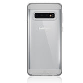 AIR ROBUST - Cover Ultra protettiva in TPU trasparente e finiture colore trasparente opache bordi rialzati compatibile con Samsung Galaxy S10