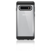 AIR ROBUST - Cover Ultra protettiva in TPU trasparente e finiture colore nero opache bordi rialzati compatibile con Samsung Galaxy S10