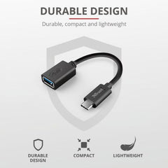ADATTATORE DA USB-C (MASCHIO) A USB-A (FEMMINA) - TRUST CALYX - NERO