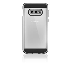 AIR ROBUST - Cover Ultra protettiva in TPU trasparente e finiture colore nero opache bordi rialzati compatibile con Samsung Galaxy S10e