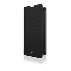 BOOKLET - Custodia a libro in pelle sintetica colore nero, funzione stand slot per carte e chiusura magnetica compatibile con Samsung Galaxy S10e