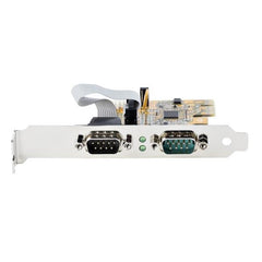 Scheda Seriale PCI Express a 2 porte; Scheda di interfaccia seriale da PCIe a RS232 (DB9)