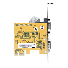 Scheda Seriale PCI Express a 2 porte; Scheda di interfaccia seriale da PCIe a RS232 (DB9)