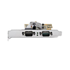 Scheda seriale PCI Express a due porte - Scheda di interfaccia seriale da PCIe a 2x RS232 (DB9)- Scheda PCIe con staffe standard o a basso profilo - 16C1050 UART - Ritenzione COM -