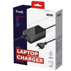 ALIMENTATORE/CARICABATTERIA UNIVERSALE LAPTOP/NOTEBOOK 45W - TRUST PRIMO - NERO