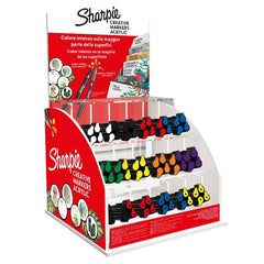 ESPOSITORE SHARPIE ACRYLIC CREATIVE MARKER 72 pezzi punta tonda + punta a pennello