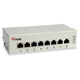 EQUIP - PATCH PANEL 8-PORTE CAT.6 Desktop, Grigio Chiaro