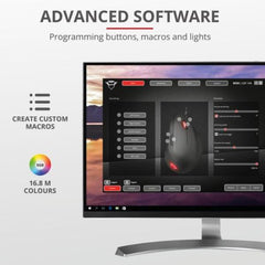 MOUSE ERGONOMICO VERTICALE CABLATO 10.000 DPI - 6 TASTI PROGRAMMABILI - TRUST GXT 144 REXX - NERO