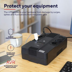 GRUPPO DI CONTINUITÀ (UPS) FORMATO POWERSTRIP 800VA CON 6 PRESE SCHUKO PROTETTE - TRUST MAXXON 800
