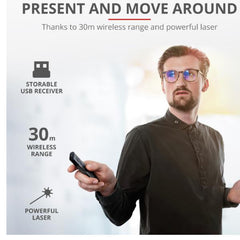 KAZUN DISPOSITIVO PER PRESENTAZIONI WIRELESS RICARICABILE