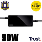 ALIMENTATORE/CARICABATTERIA ACER UNIVERSALE LAPTOP/NOTEBOOK 90W - TRUST MAXO - NERO