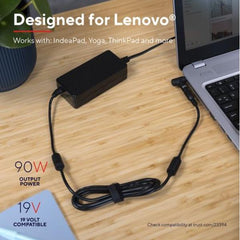 ALIMENTATORE/CARICABATTERIA LENOVO UNIVERSALE LAPTOP/NOTEBOOK 90W - TRUST MAXO - NERO