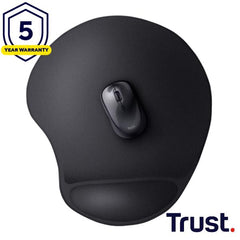 TAPPETINO/MOUSEPAD XXL ERGONOMICO CON POGGIAPOLSO - TRUST BIGFOOT XL IN GEL - NERO