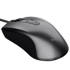 MOUSE CABLATO 170CM - 1200DPI - TRUST CARVE - NERO