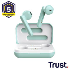 AURICOLARI BLUETOOTH - TRUST PRIMO TOUCH VERDE