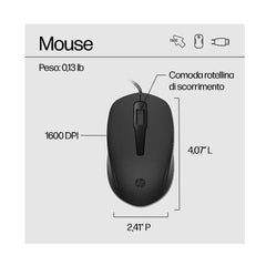 Tastiera e mouse HP 150 Wired