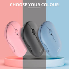 MOUSE WIRELESS RICARICABILE MULTICONNECT BT + WL 2,4GHZ ULTRASOTTILE SILENT - 1600DPI - TRUST PUCK - ROSA