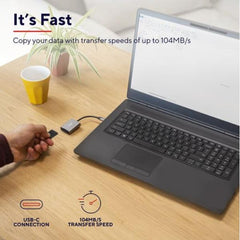 CARDREADER ULTRAVELOCE USB-C - TRUST DALYX ALLUMINIO