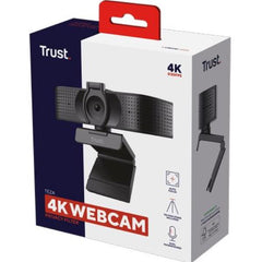 WEBCAM ULTRA HD 4K 3480X2160- FILTRO PRIVACY - TRUST TEZA - NERO