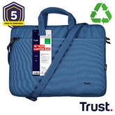 BORSA LAPTOP/NOTEBOOK FINO A 16" ECO - REALIZZATA CON PET RICICLATO - TRUST BOLOGNA BLU