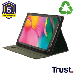 CUSTODIA FOLIO PER TABLET FINO A 10 POLLICI - MATERIALE RICICLATO 100% - TRUST PRIMO VERDE