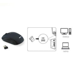 EQUIP - MINI MOUSE OTTICO WIRELESS 1600DPI NERO