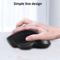 EQUIP - MOUSE ERGONOMICO RICARICABILE DUAL-MODE (WIRELESS 2.4GHz + DOPPIO BLUETOOTH)