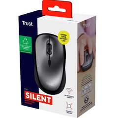 MOUSE WIRELESS SILENZIOSO - 1600DPI - PLASTICA RICICLATA 83% - DURATA BATTERIA 12 MESI - TRUST YVI+ ROSSO