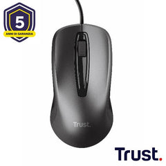 MOUSE CABLATO 170CM - 1200 DPI - TRUST NERO