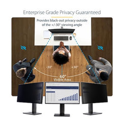 Filtro privacy per monitor da 24" 16:9, filtro di sicurezza in acrilico da appendere, pellicola protettiva ad installazione rapida, +/- 30 gradi, lucido